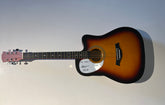 Grace slick signed acoustic guitar. JSA authenticated